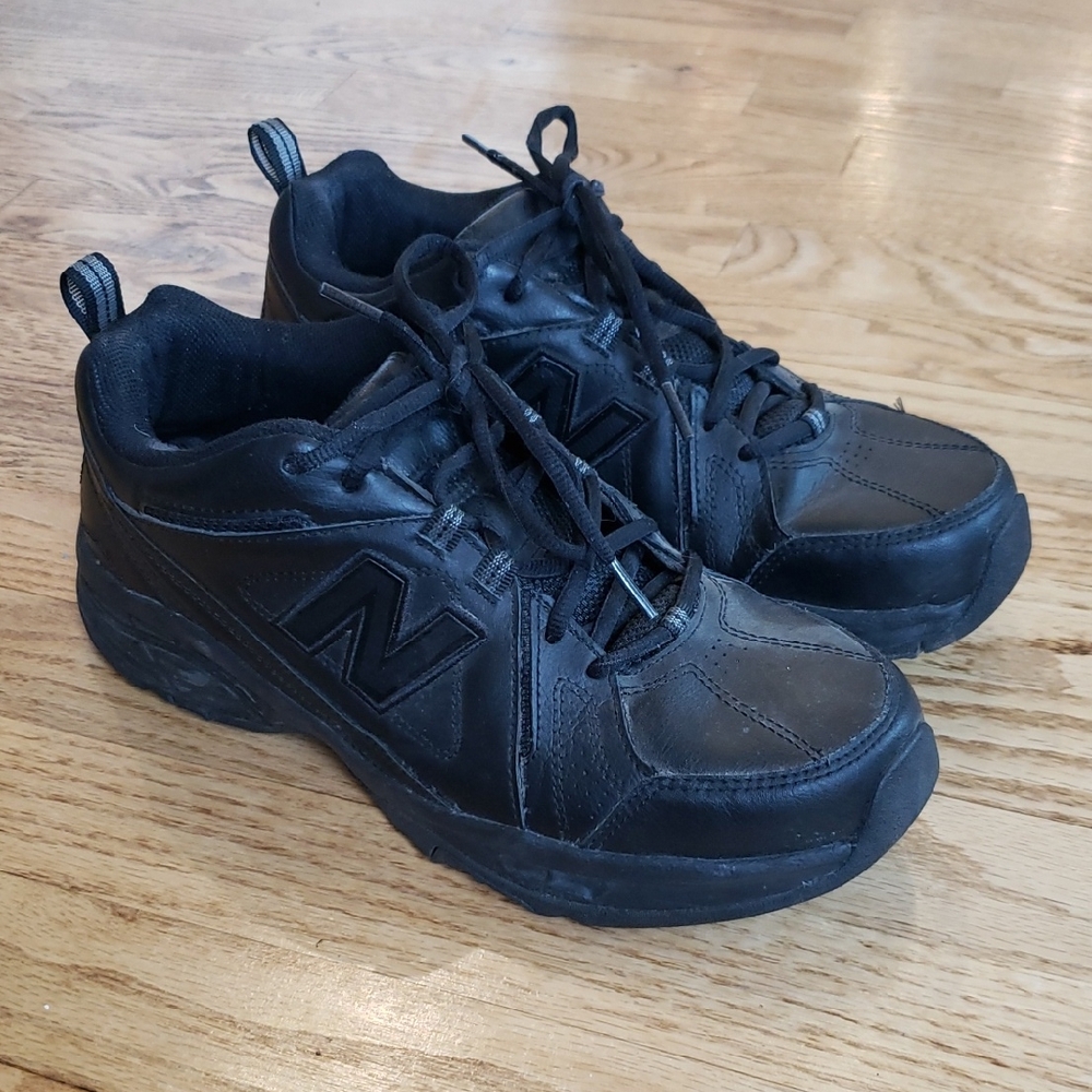 (9) New Balance Training Lace Up Sneakers Activewear Minimalist Solid Color